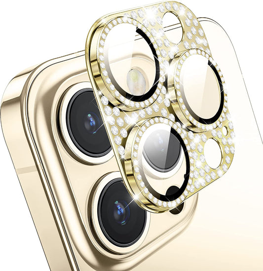 Mansoorr for iPhone 14 Pro & iPhone 14 Pro Max Camera Lens Protector- Gold