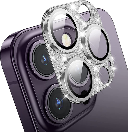 Mansoorr Camera Lens Protector for iPhone 14 Pro/iPhone 14 Pro Max - Glitter