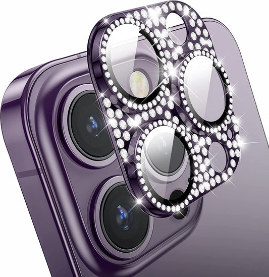 Mansoorr for iPhone 14 Pro & iPhone 14 Pro Max Camera Lens Protector - Purple