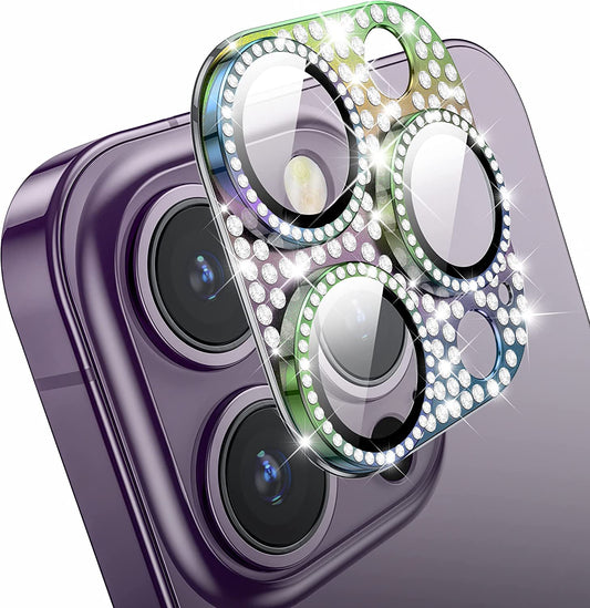 Mansoorr for iPhone 14 Pro & iPhone 14 Pro Max Camera Lens Protector - Multi-Coloured