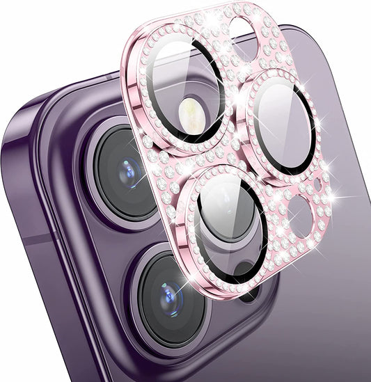 Mansoorr for iPhone 14 Pro & iPhone 14 Pro Max Camera Lens Protector - Pink