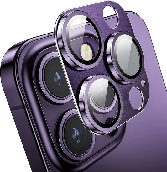 Mansoorr Camera Lens Protector for iPhone 14 Pro/iPhone 14 Pro Max -Deep Purple