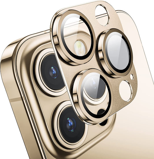 Mansoorr Camera Lens Protector for iPhone 14 Pro/iPhone 14 Pro Max - Gold